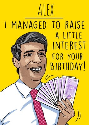 Raise A Little Interest For Your Birthday Card