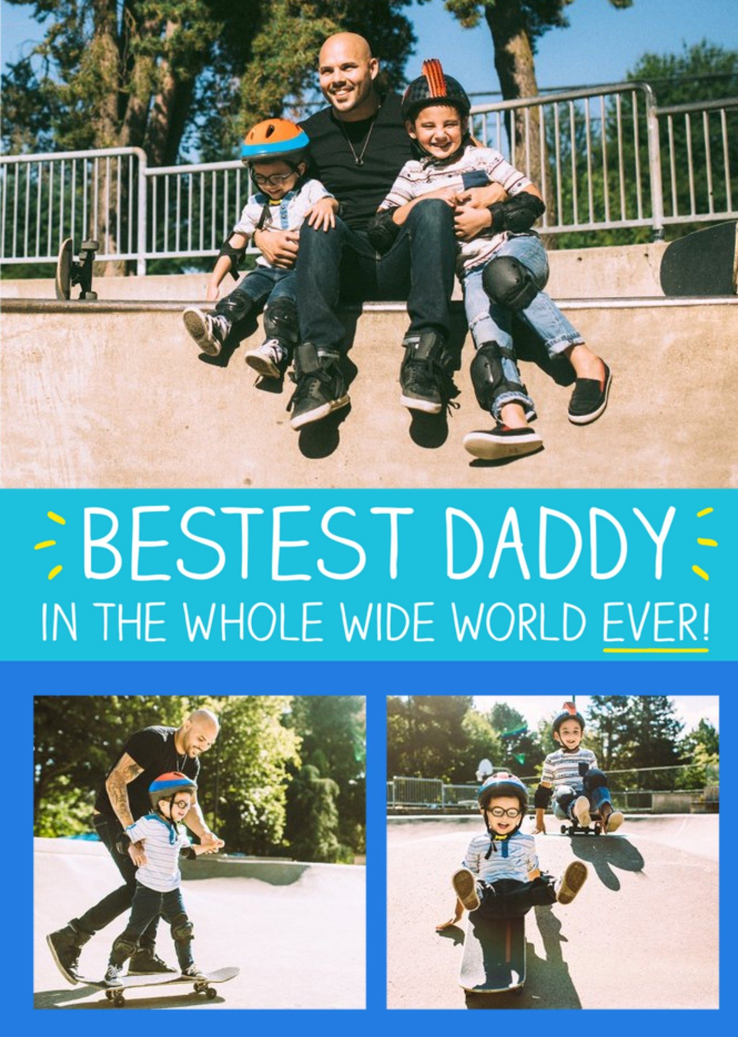 Happy Jackson Bestest Daddy In The Whole Wide World Photo Card Ecard