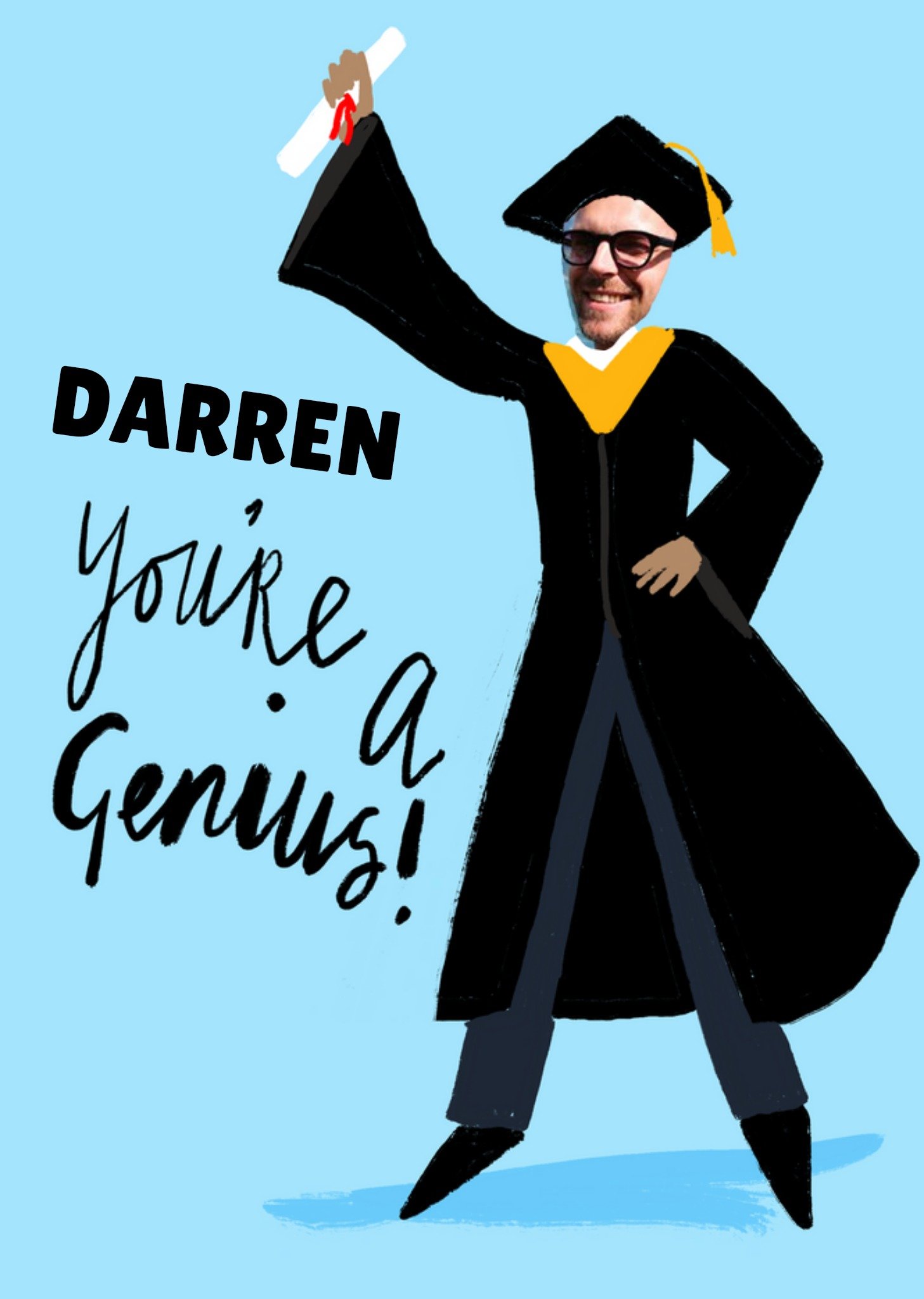 You're A Genius Photo Upload Exam Congratulations Card Ecard