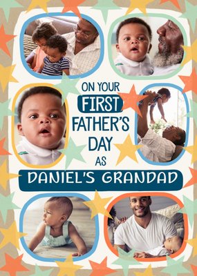 Grandads First Father's Day Photo Upload Card