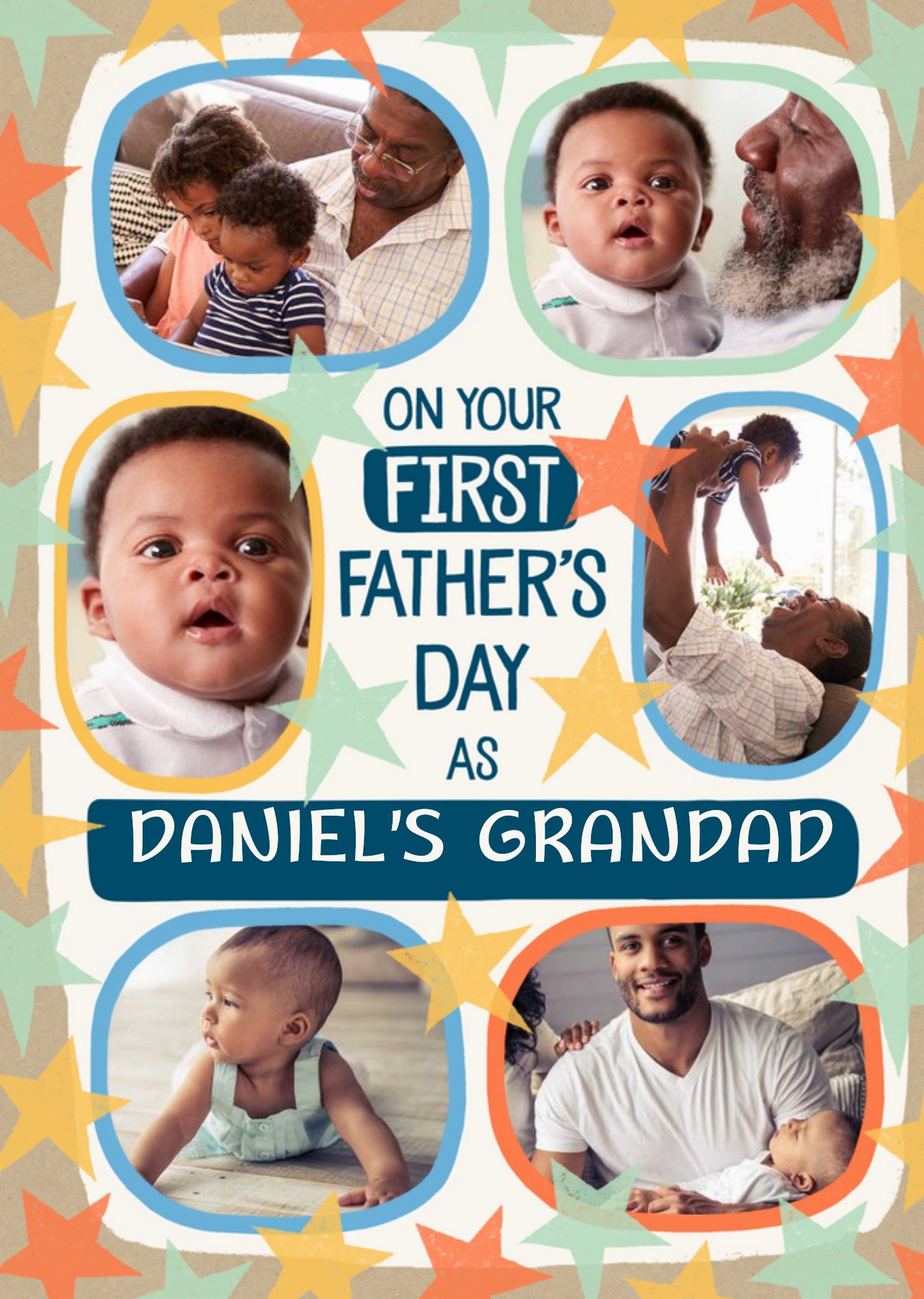Moonpig Grandads First Father's Day Photo Upload Card Ecard