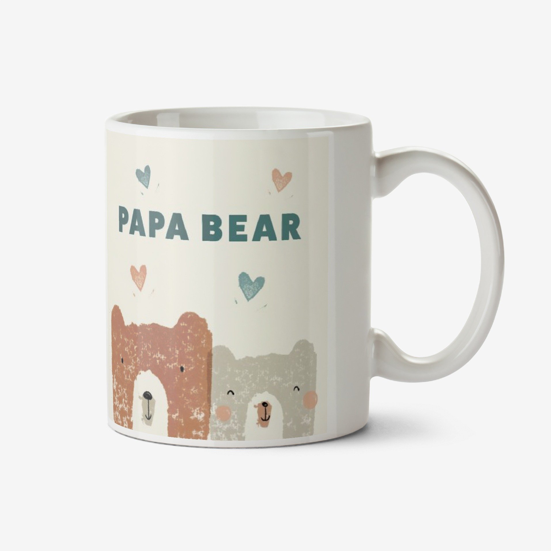 Handdrawn Cute Papa Bear Mug Ceramic Mug