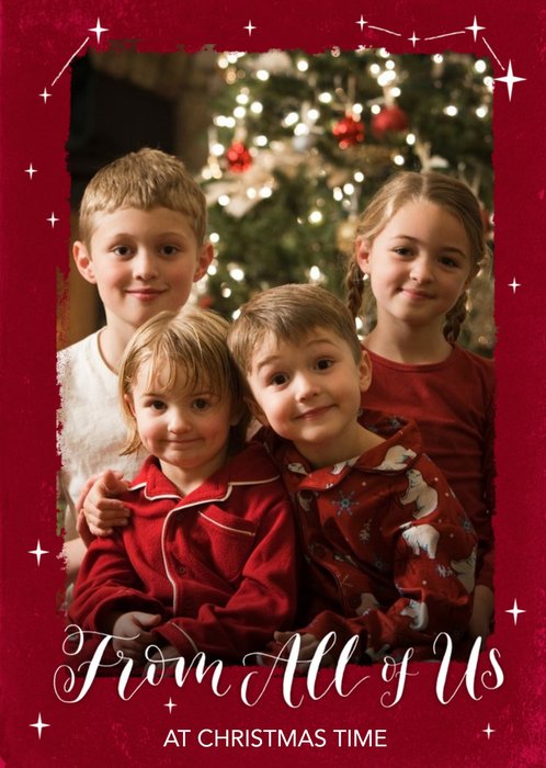 Christmas Card - Photo Upload - Stars - from all of us