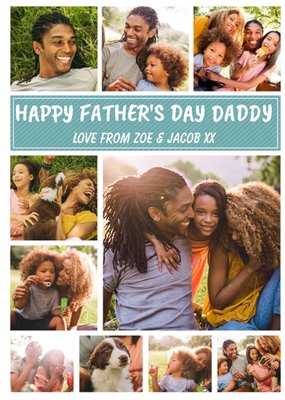 Multi-Photo upload Father's Day Card for Daddy