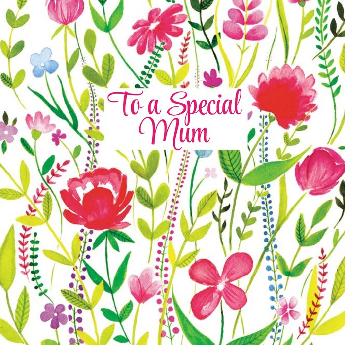 Spring Flowers To A Special Mum Mother's Day Card