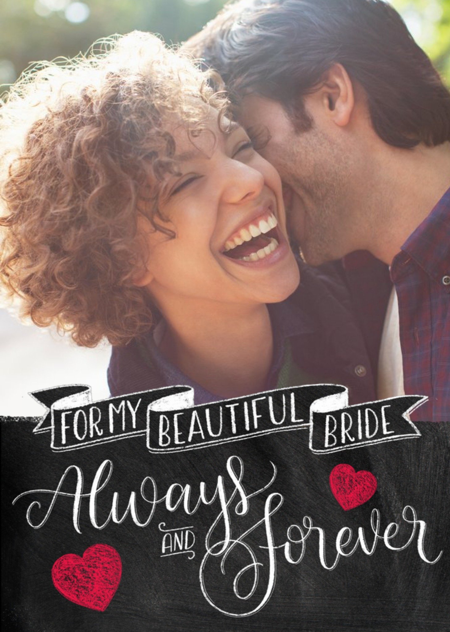 Always And Forever For My Beautiful Bride Photo Card Ecard