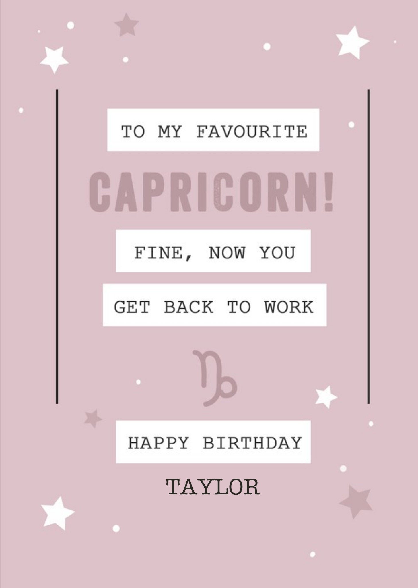 Moonpig Capricorn Zodiac Birthday Card Ecard