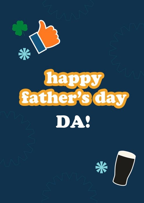 Block Party Happy Fathers Day Da Card