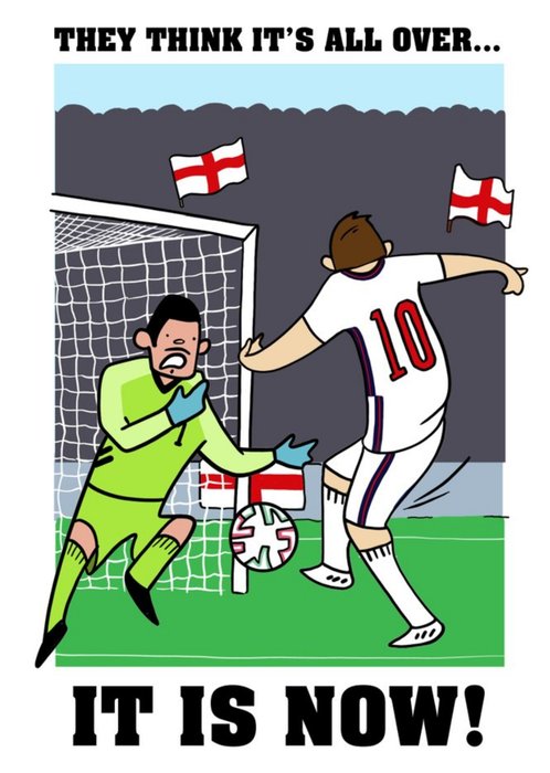 England Footballer They Think It's All Over Birthday Card
