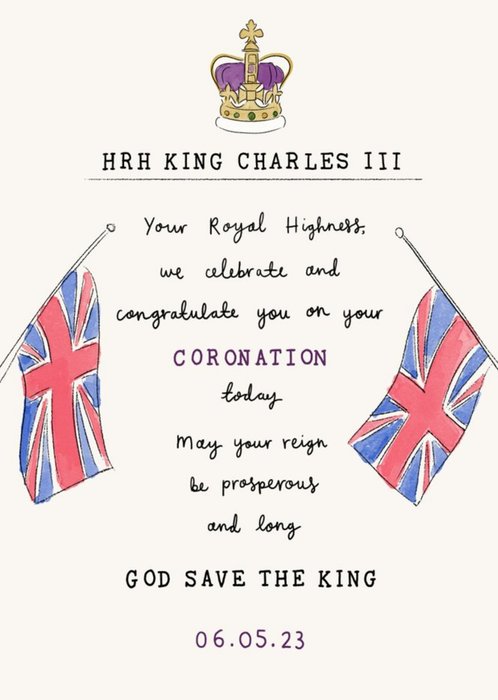 Coronation Celebration Card