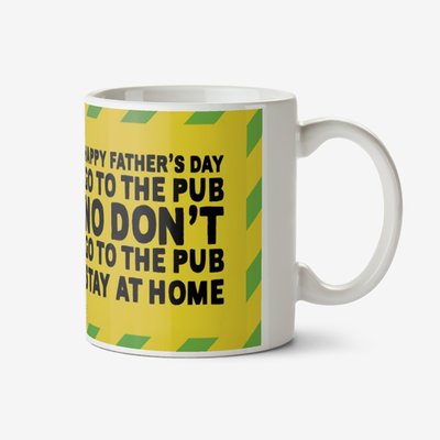 Happy Fathers Day Go To The Pub Boris Johnson Mug