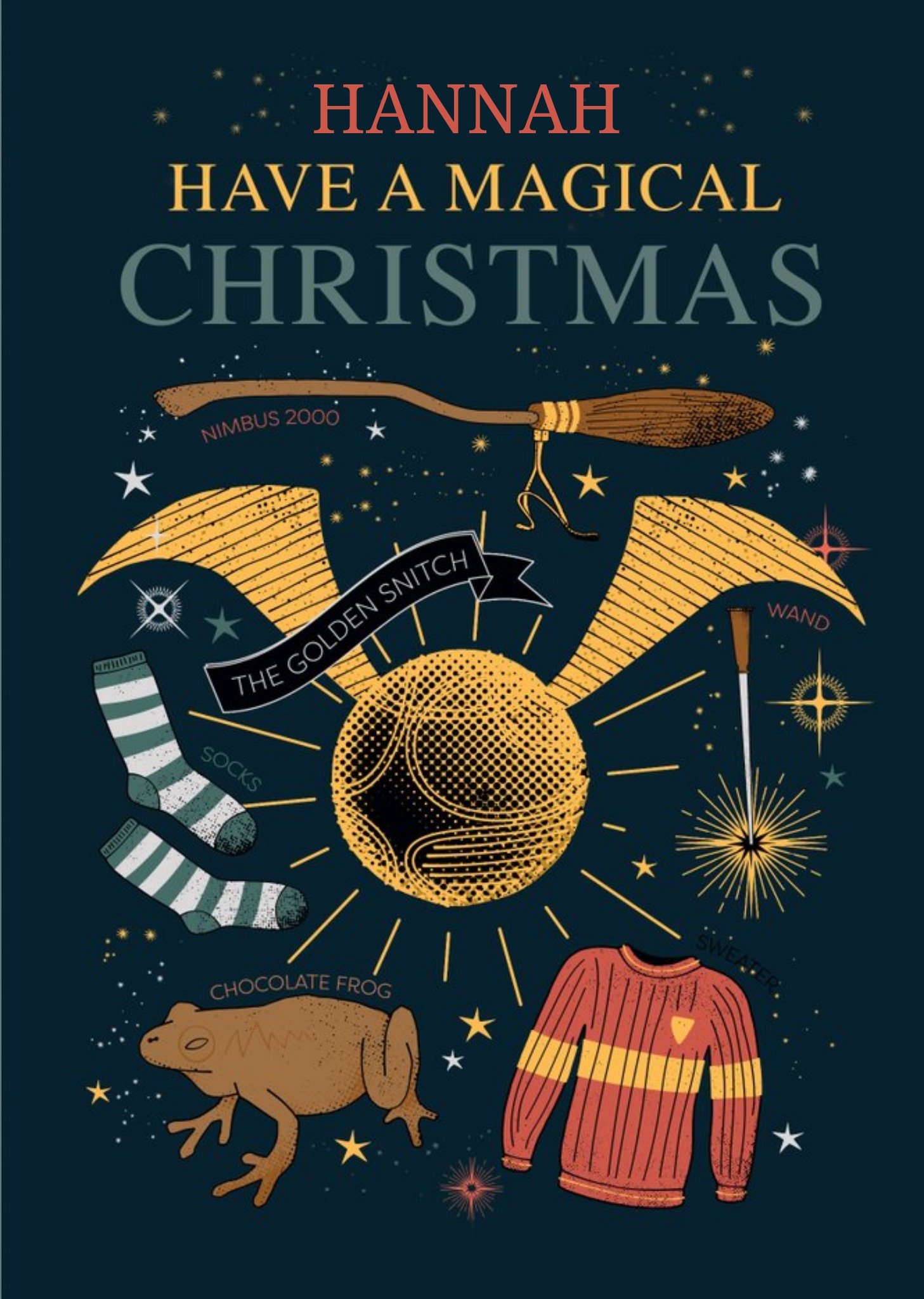 Harry Potter Christmas Card - Have A Magical Christmas