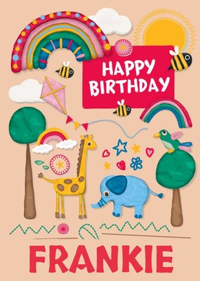 Play Doh Animal Themed Fun Birthday Card By Hasbro