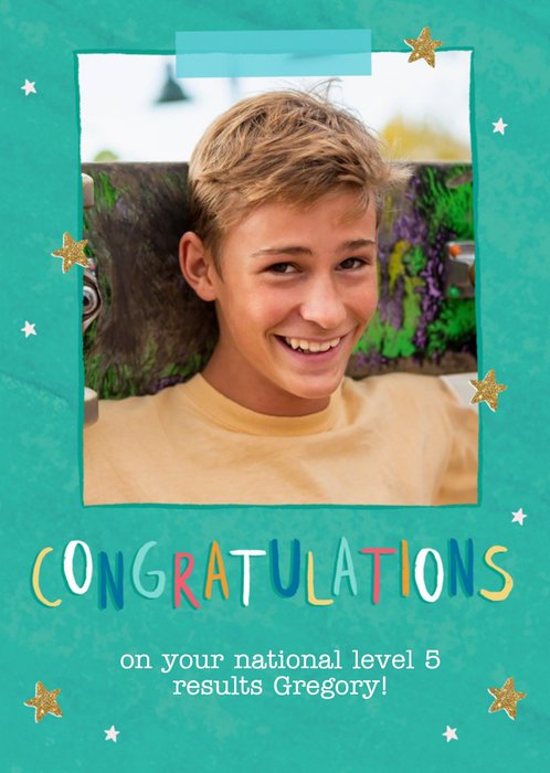 Hooray For Today Photo Upload Congratulations Card 