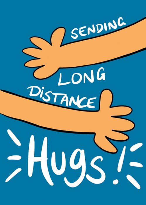 Sending Long Distance Hugs Thinking Of You Birthday Card
