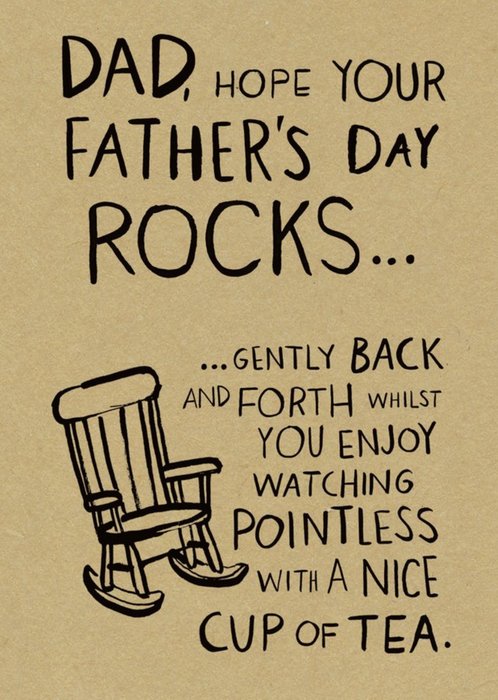 Dad Hope Your Father's Day Rocks Card