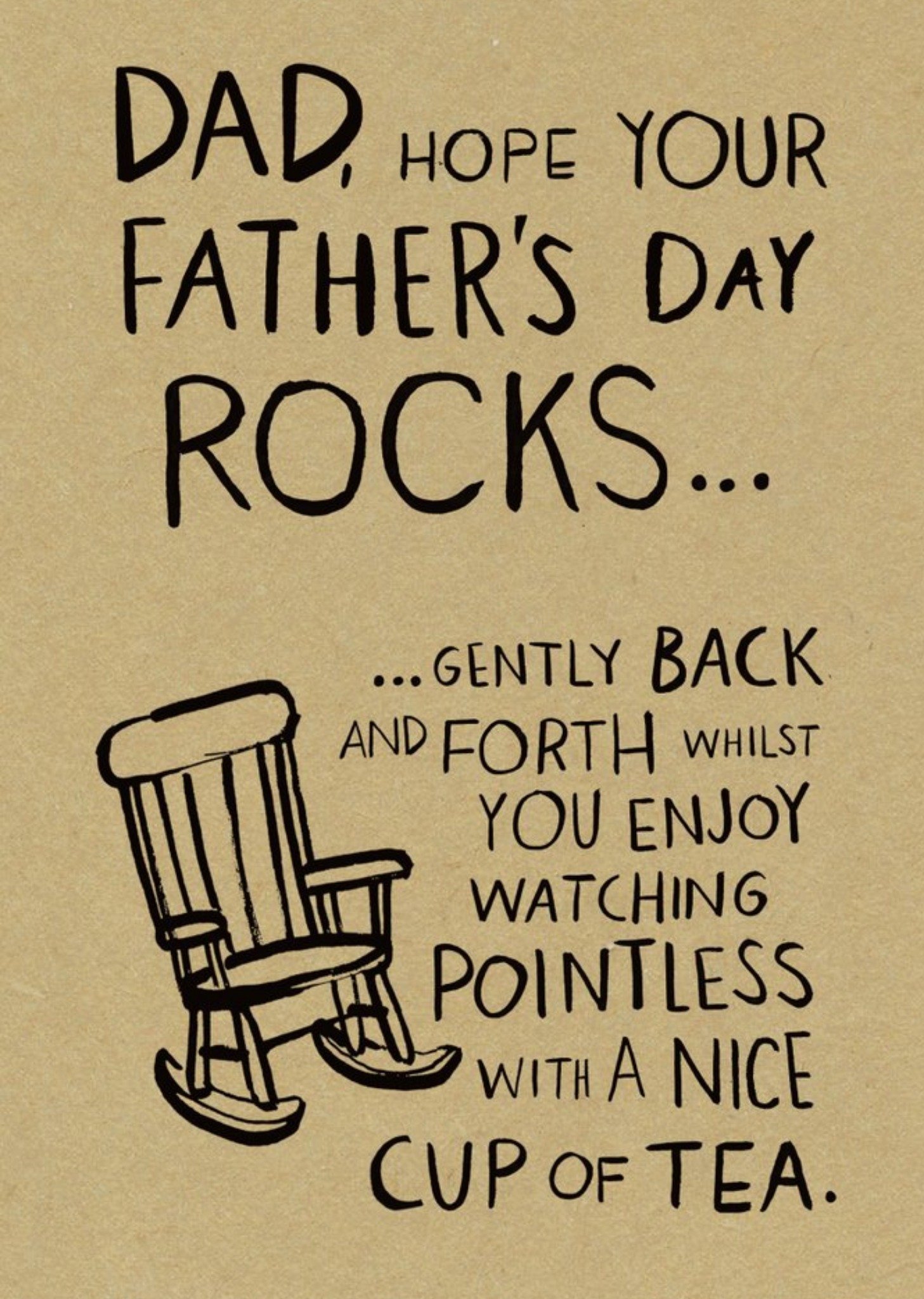 Dad Hope Your Father's Day Rocks Card Ecard