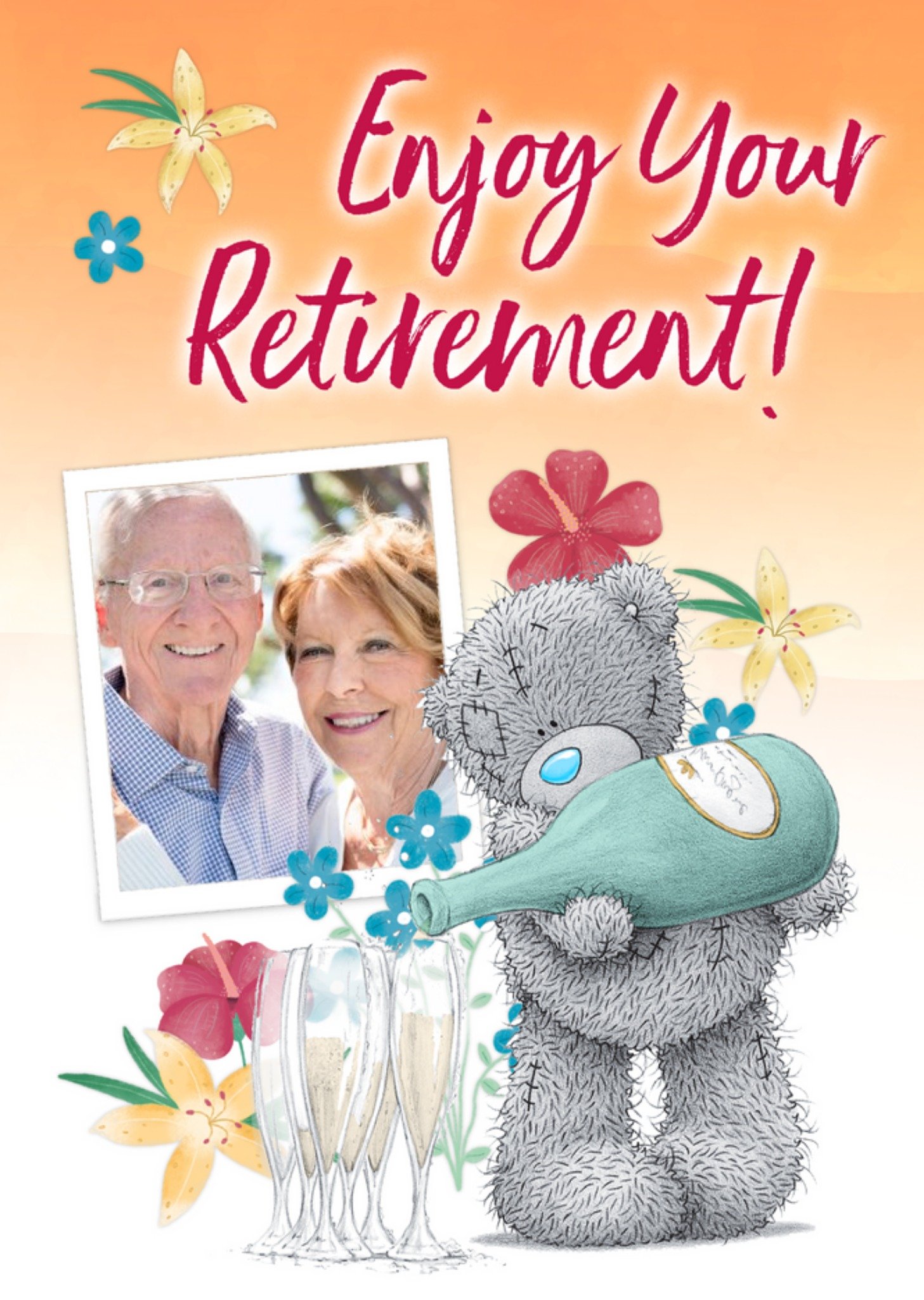 Me To You Tatty Teddy Ejoy Your Retirement Photo Upload Card Ecard