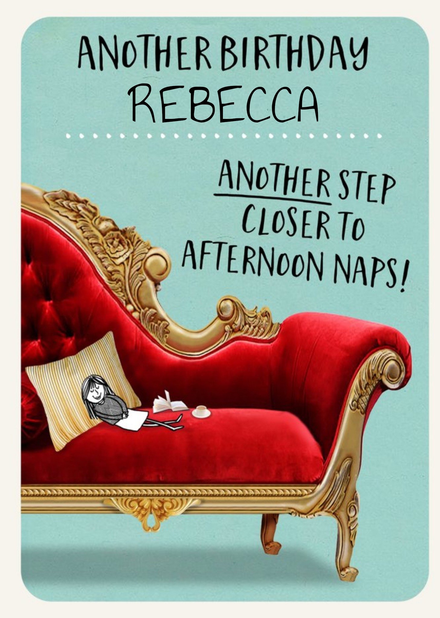 Moonpig Another Step Closer To Afternoon Naps Funny Birthday Card, Large