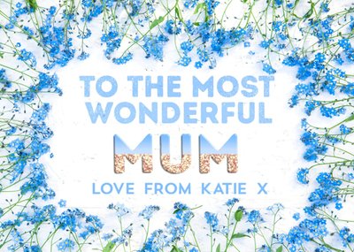 To The Most Wonderful Mum