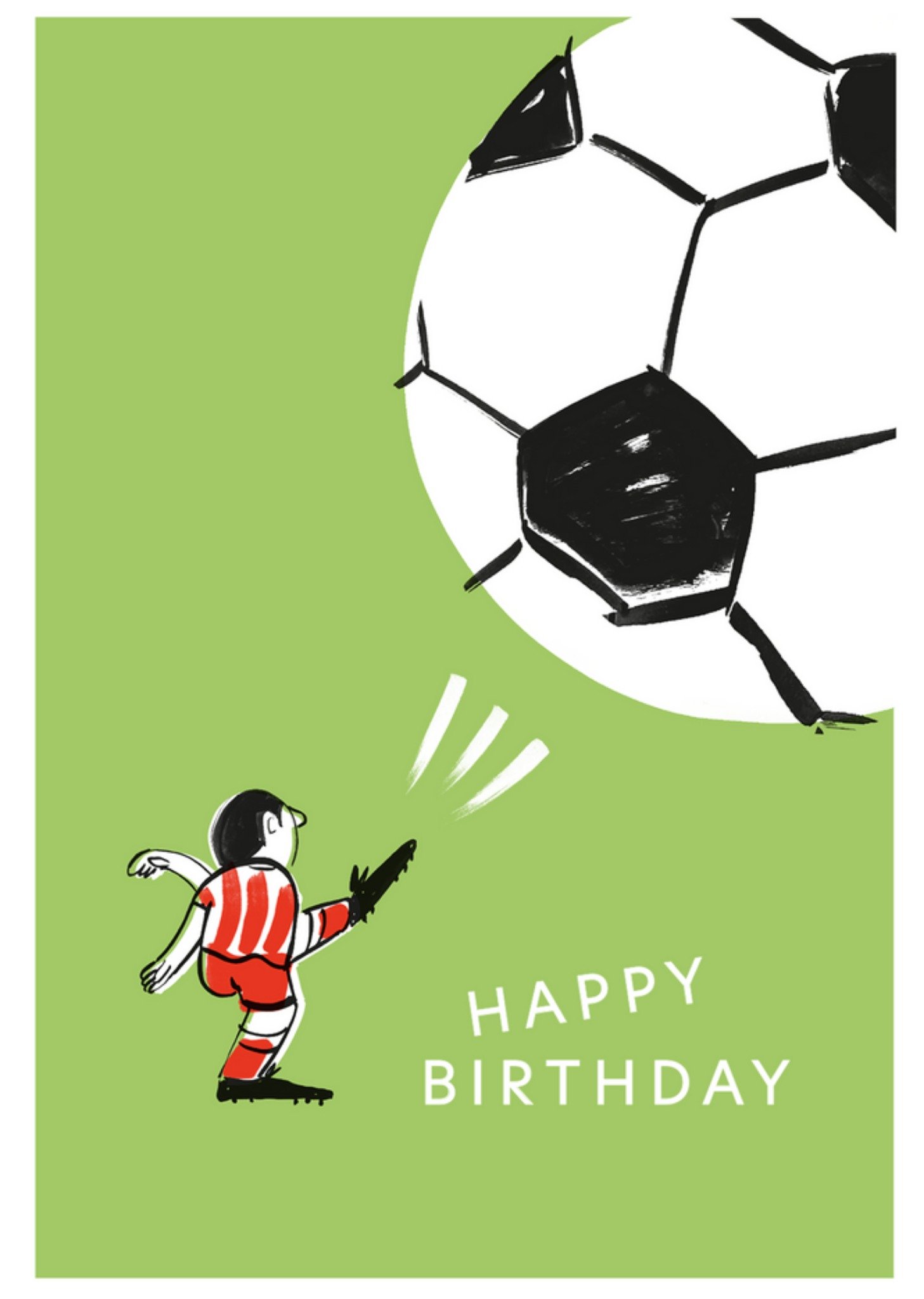 Moonpig Football Birthday Card, Large