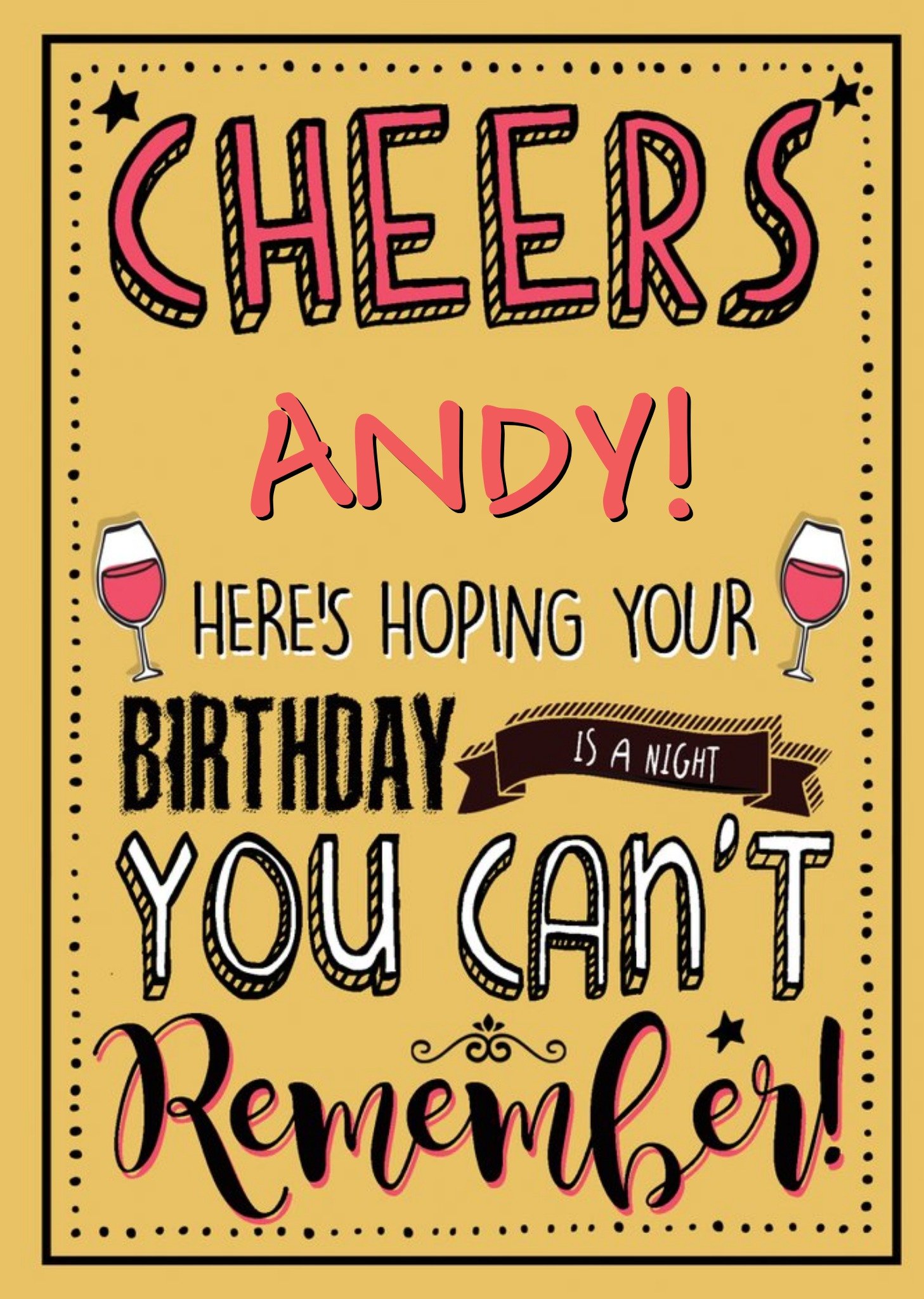 Funny Birthday Card - Drinks Ecard