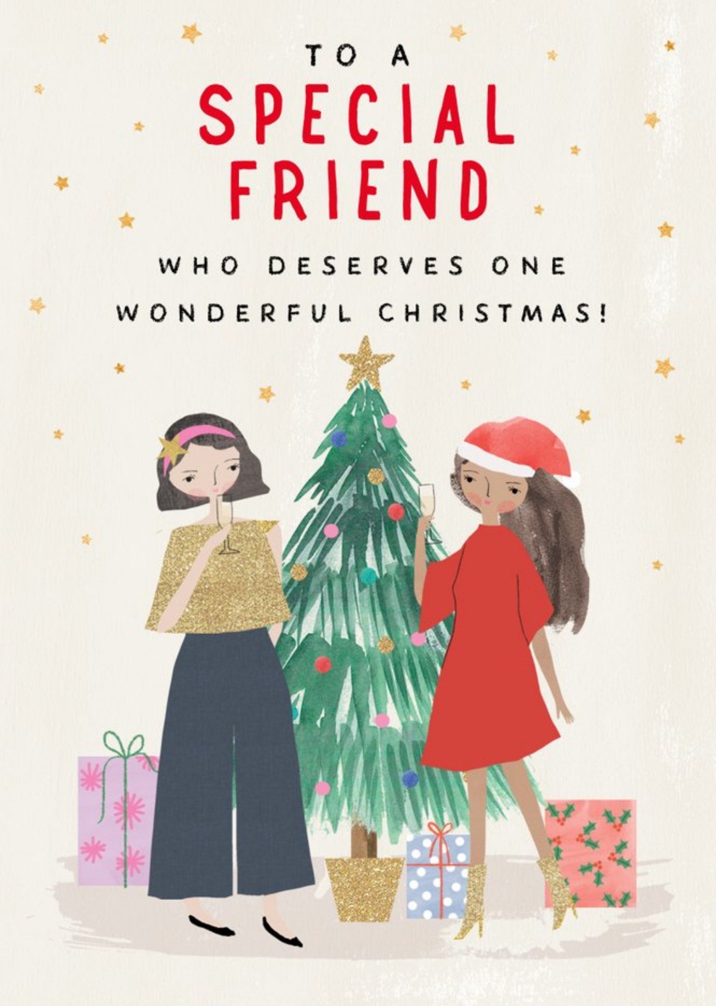 To A Special Friend Who Deserves One Wonderful Christmas Card Ecard