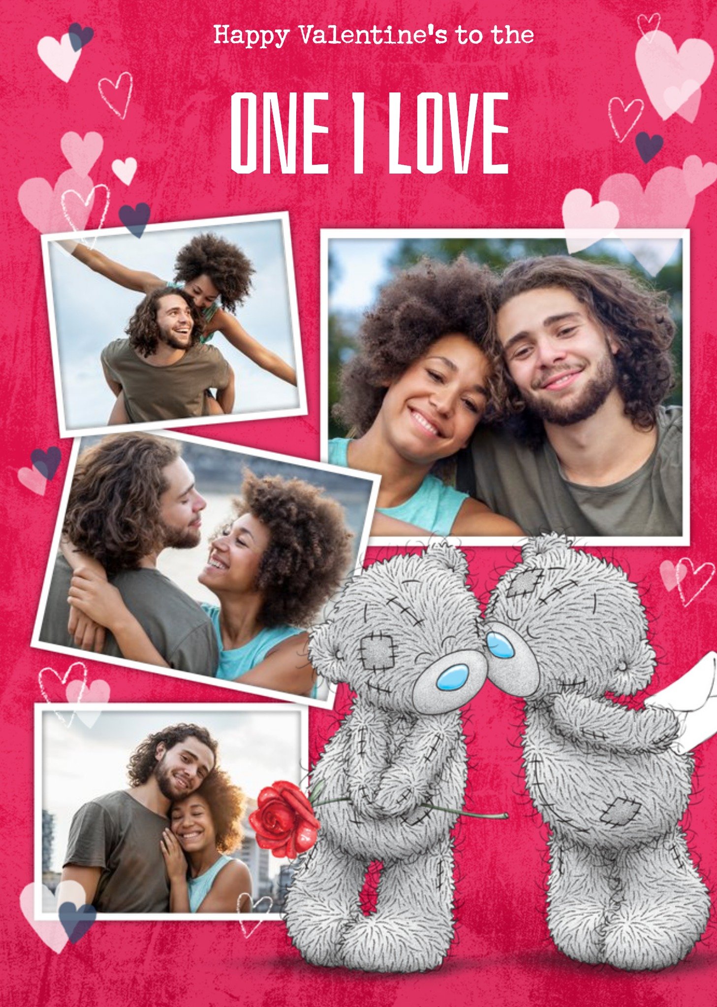 Me To You Tatty Teddy One I Love Photo Upload Valentine's Day Card Ecard