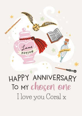 Harry Potter To My Chosen One Cute Anniversary Card