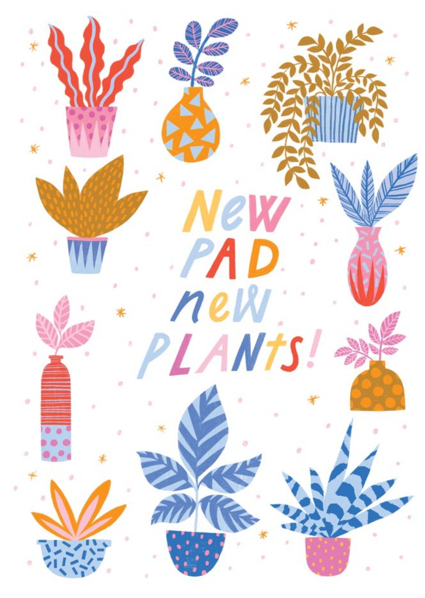 Cardy Club New Pad New Plants Card, Large