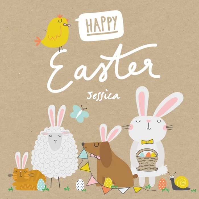 Funimals Happy Easter Bunny Ears Card