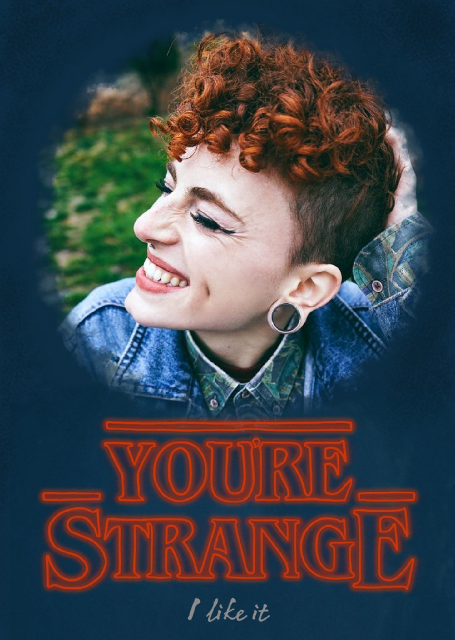 You're Strange, I Like It Happy Valentine's Day Photo Card Ecard