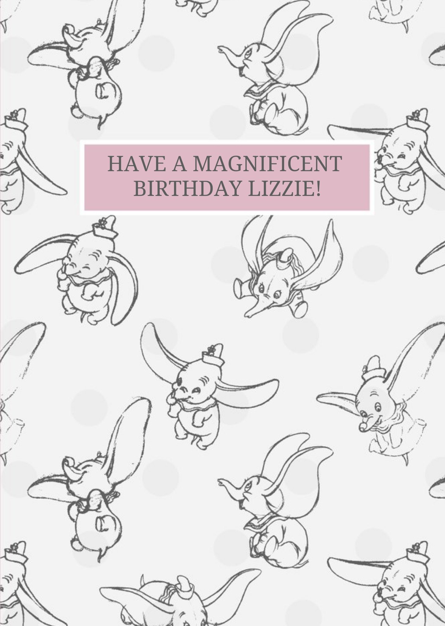 Disney Dumbo Magnificent Birthday Card Ecard