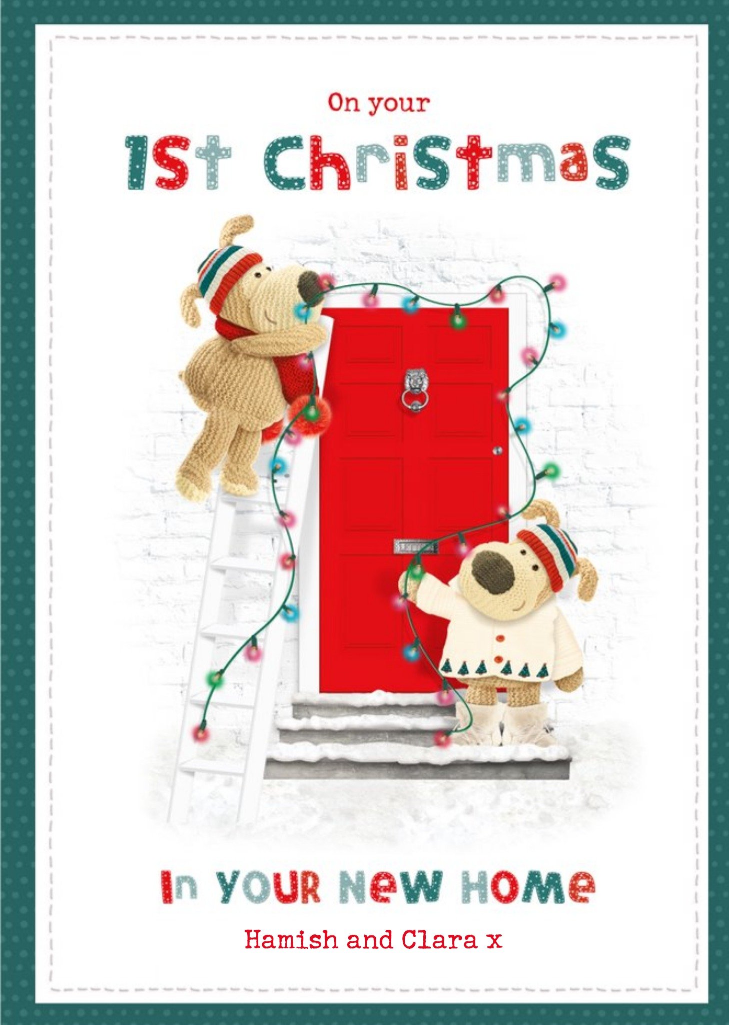 Boofle First Christmas In Your New Home Card Ecard