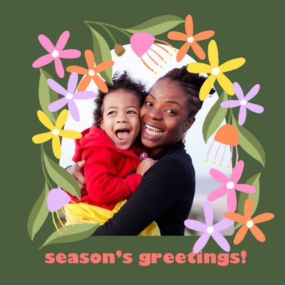 Brook Gossen Flowers Seasons Greetings Christmas Card