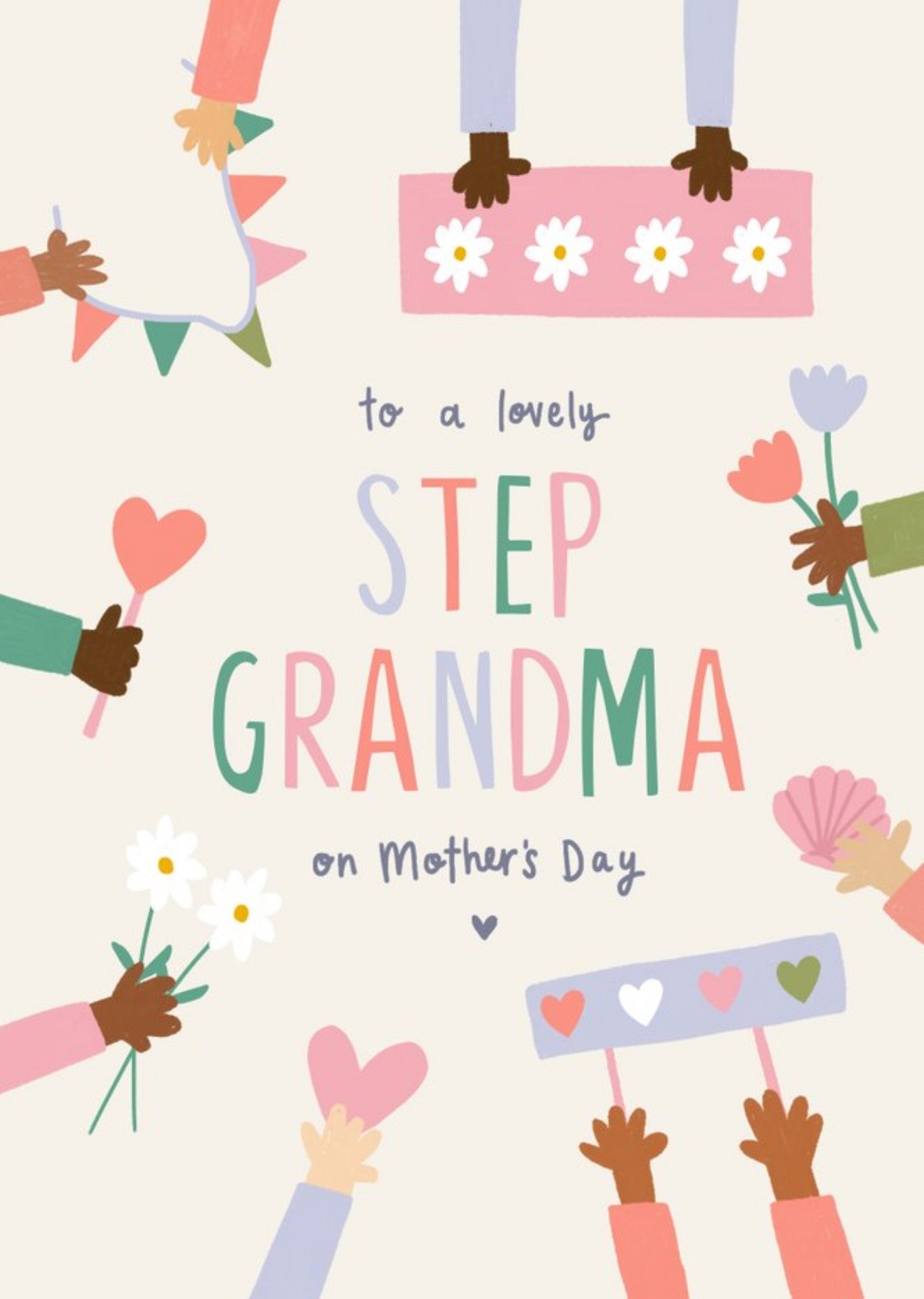 To A Lovely Step Grandma On Mothers Day Ecard