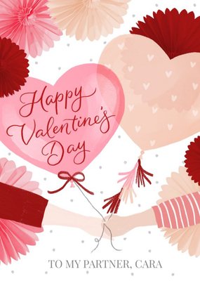 Okey Dokey Design Hearts Floral Valentine's Day Card
