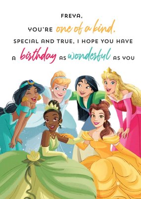 Disney Princess One Of A Kind Birthday Card