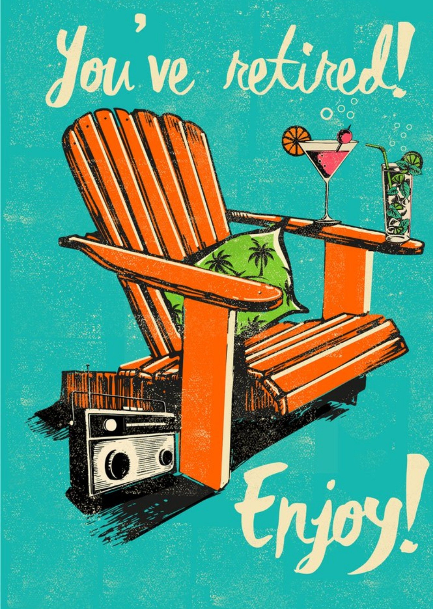 Deckchair You Have Retired Enjoy Card Ecard