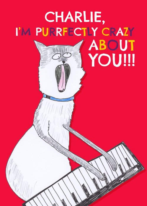 I'm Purfectly Crazy About You!!! Card