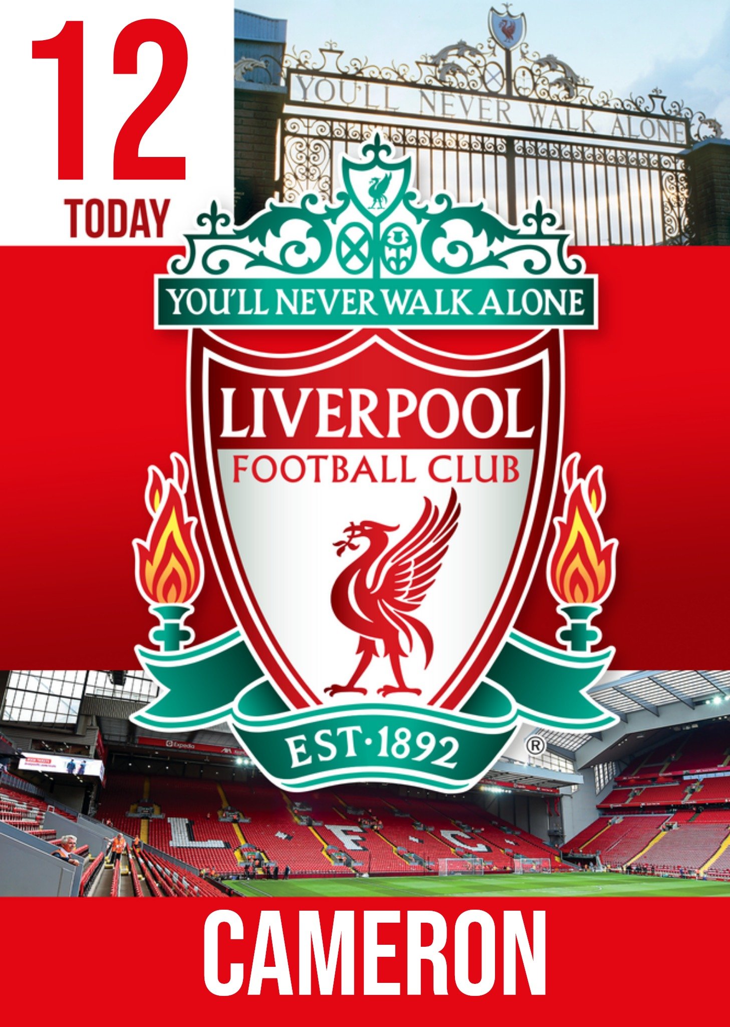 Liverpool Fc Birthday Card Ecard