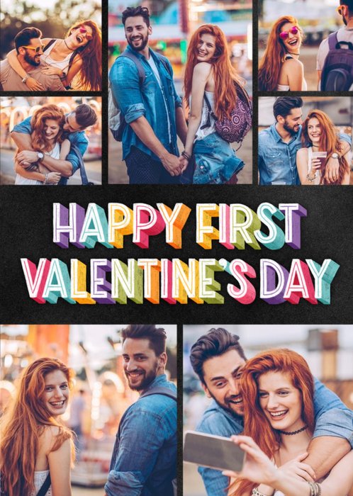 First Valentine's Day Multi Photo Upload Card