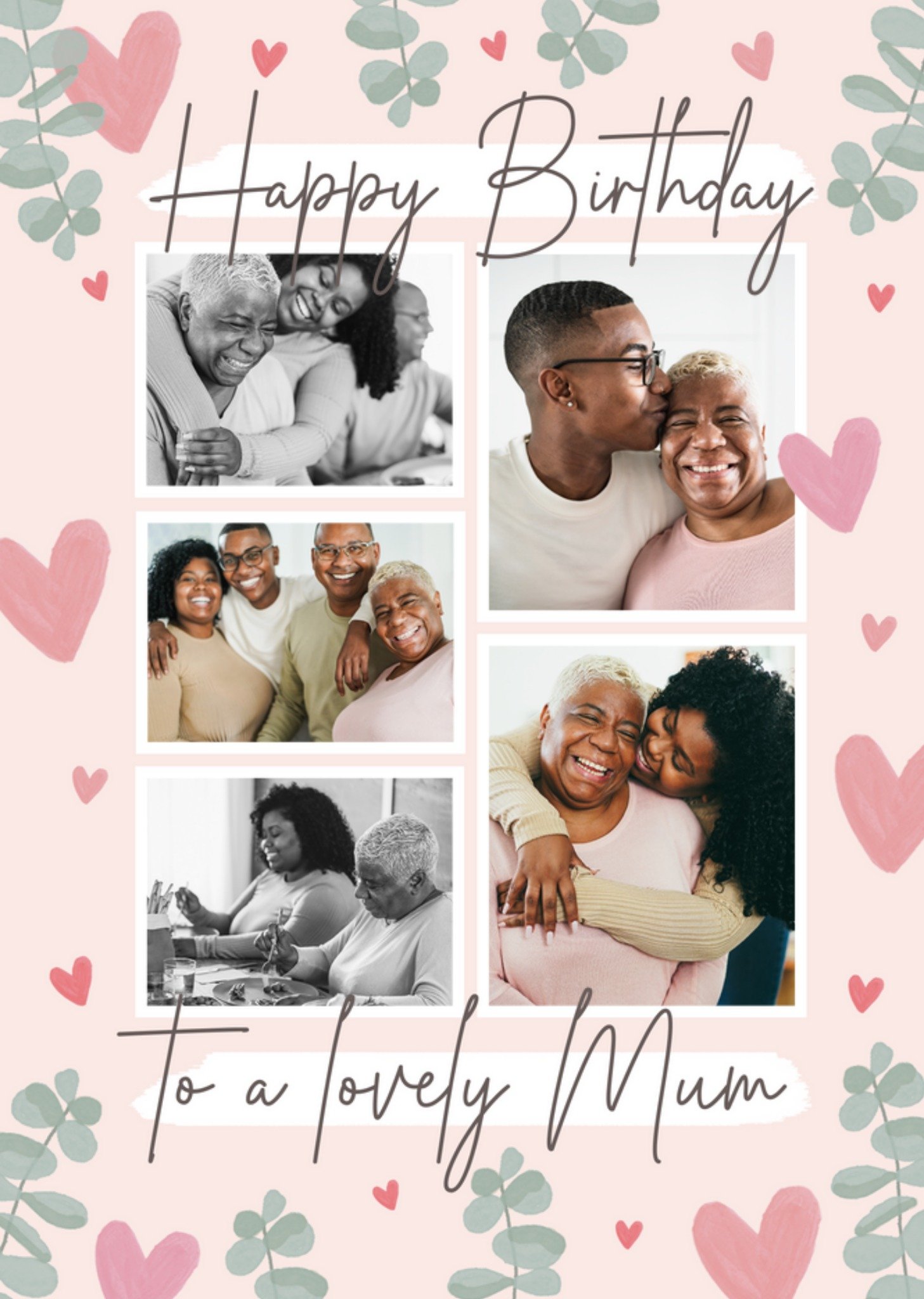 Moonpig To A Lovely Mum Photo Upload Birthday Card, Large