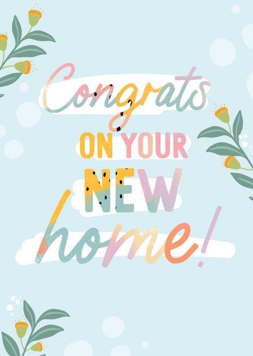 Christie Williams Colourful New Home Card