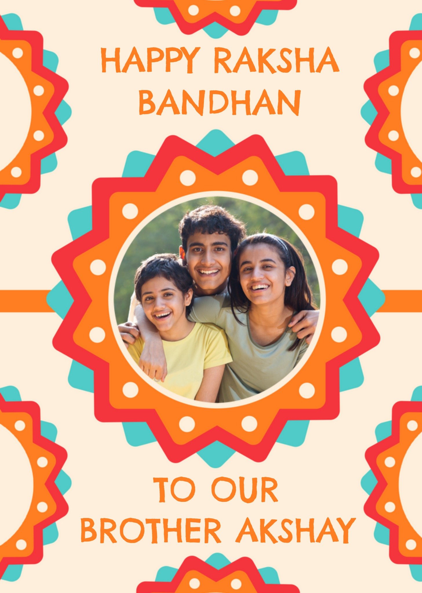 Raksha Bandhan Photo Upload Card Ecard