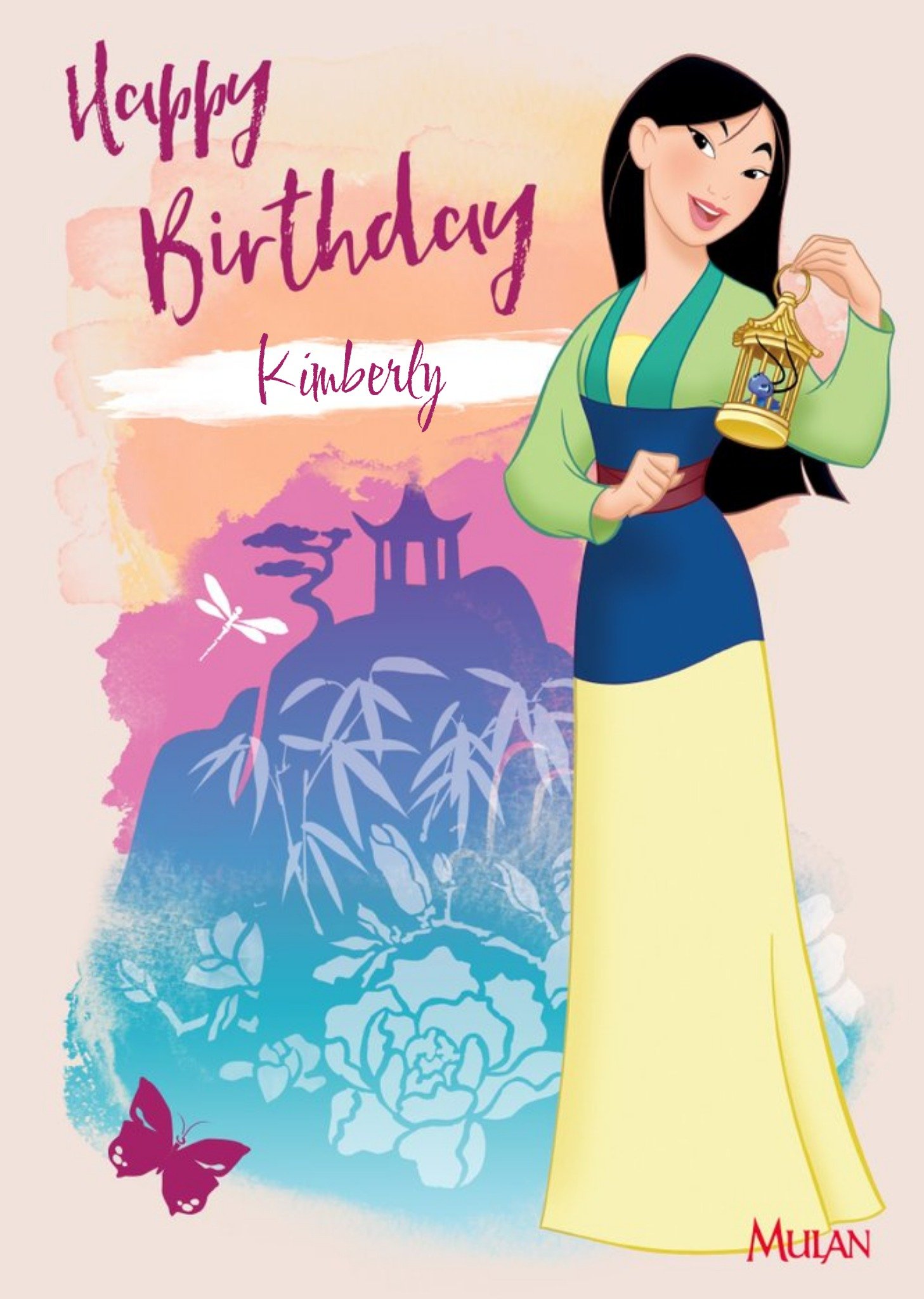 Disney Mulan Kids Birthday Card Ecard