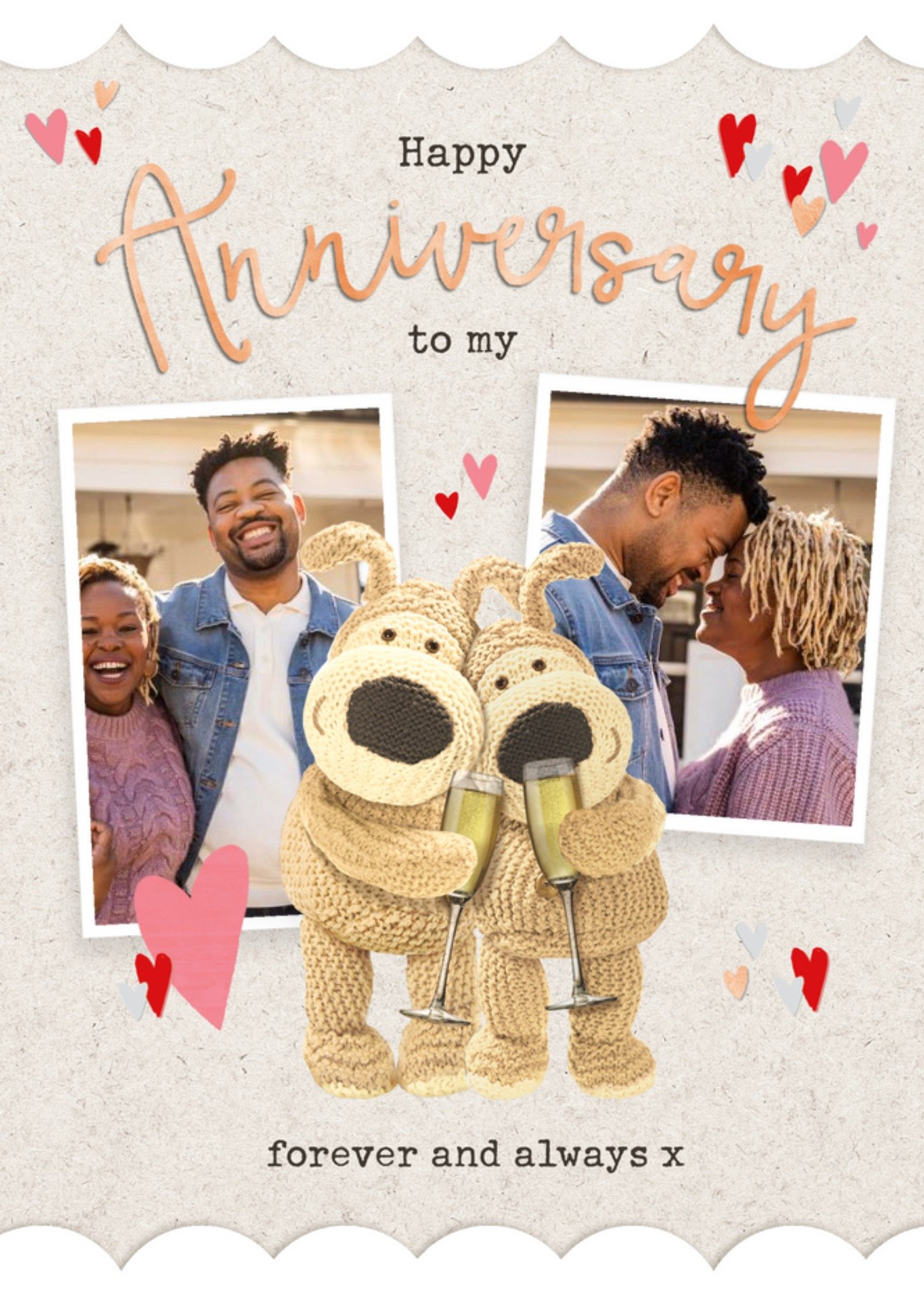 Boofle Photo Upload Anniversary Card