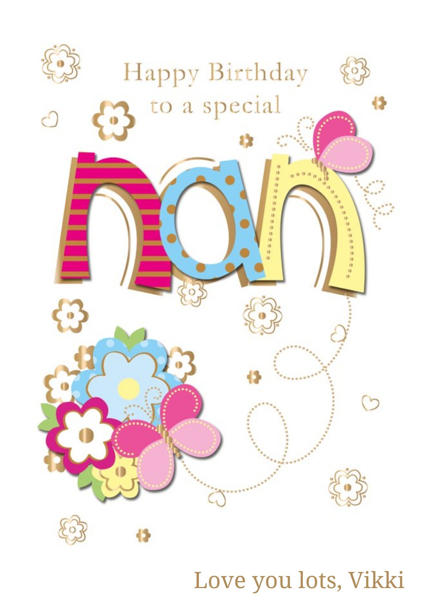 Ling Design Birthday Card - Nan - Special Nan Ecard