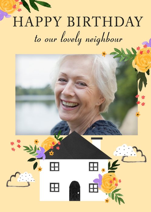 Okey Dokey Design To Our Lovely Neighbour Photo Upload Birthday Card