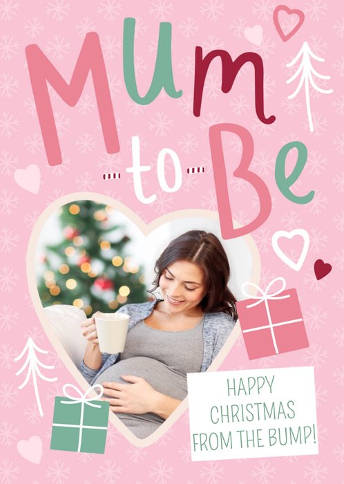 Christmas Card - Mum To Be - From The Bump - Photo Upload